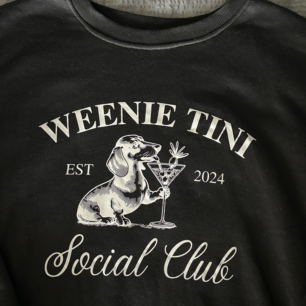 Black Weenie Tini Social Club Sweatshirt